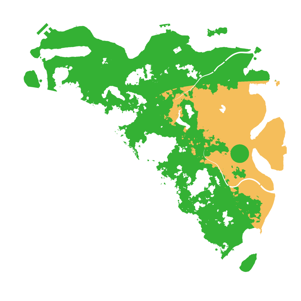 Biome Rust Map: Procedural Map, Size: 4300, Seed: 93188386