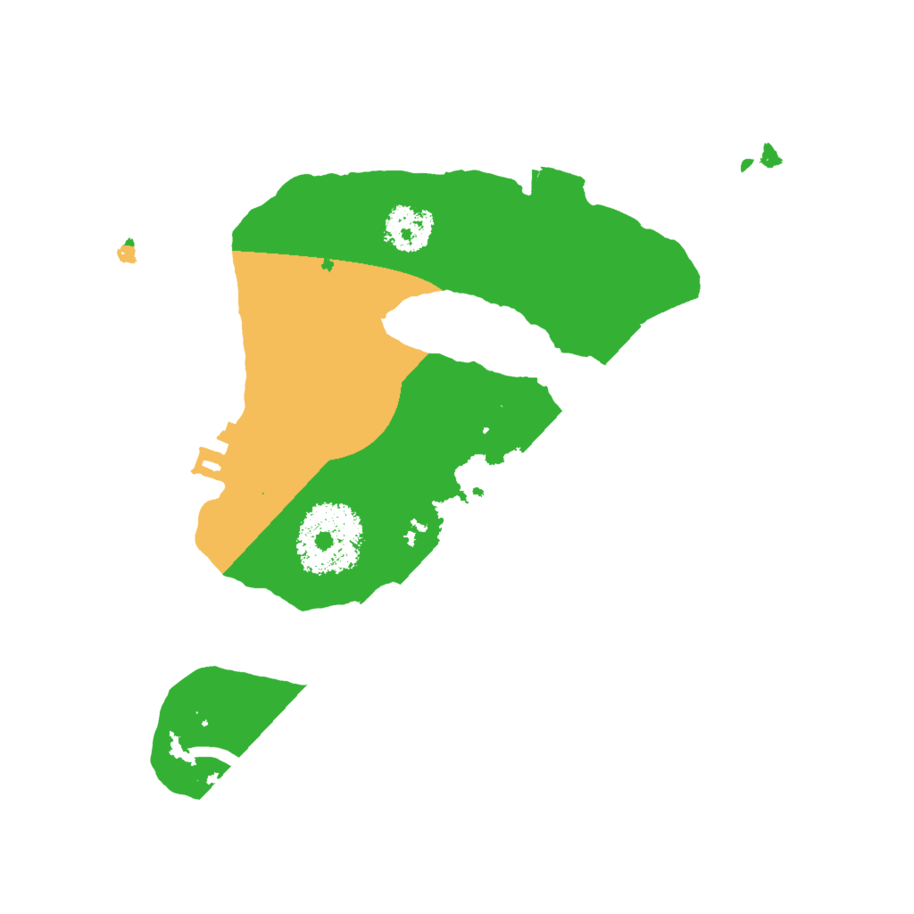 Biome Rust Map: Procedural Map, Size: 2000, Seed: 1981