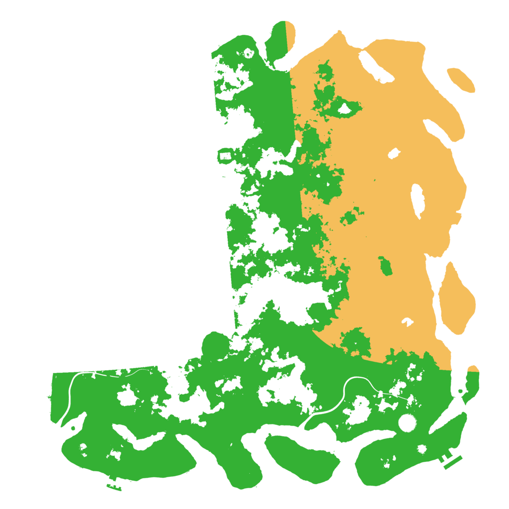 Biome Rust Map: Procedural Map, Size: 5000, Seed: 323592465
