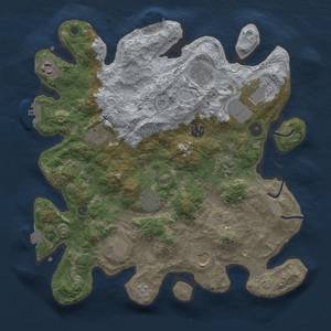 Thumbnail Rust Map: Procedural Map, Size: 3600, Seed: 271552232, 18 Monuments