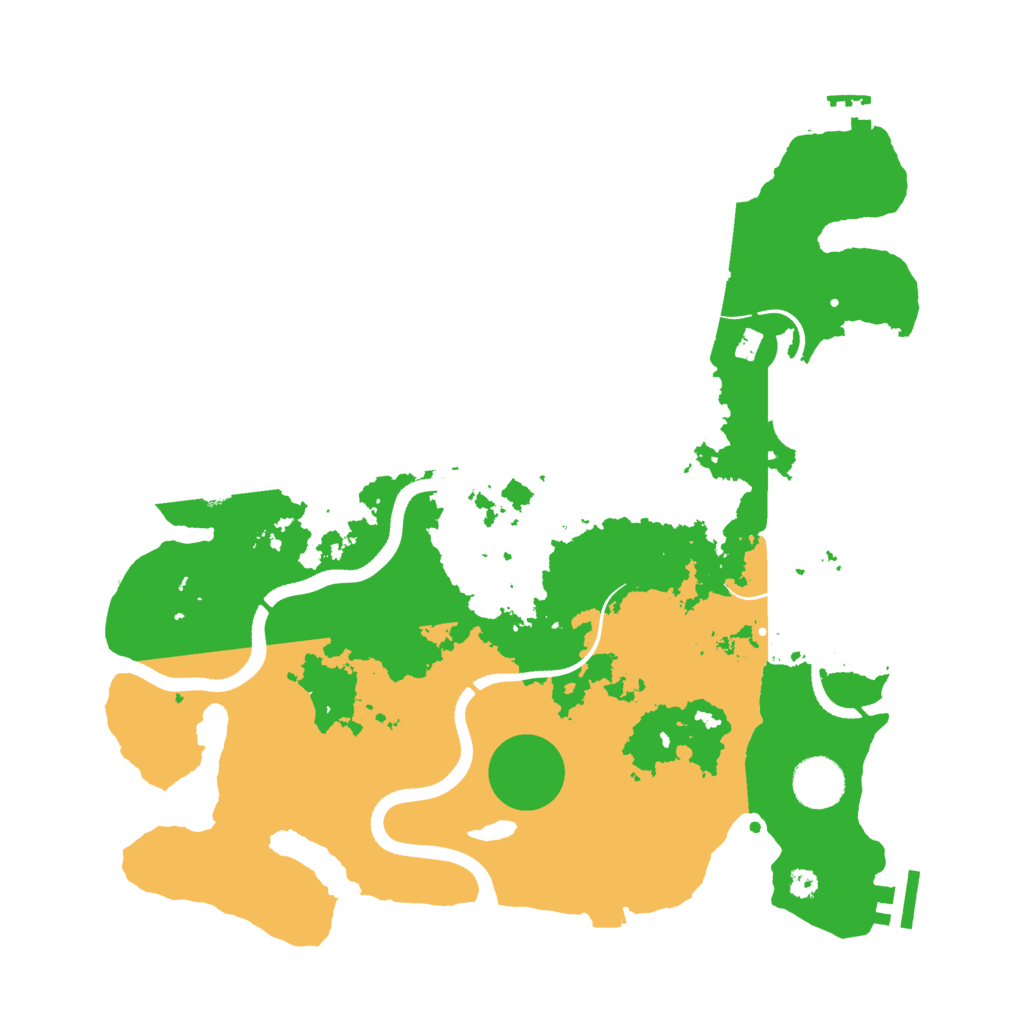 Biome Rust Map: Procedural Map, Size: 3550, Seed: 31023954