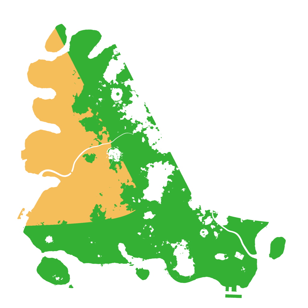 Biome Rust Map: Procedural Map, Size: 3800, Seed: 6622624