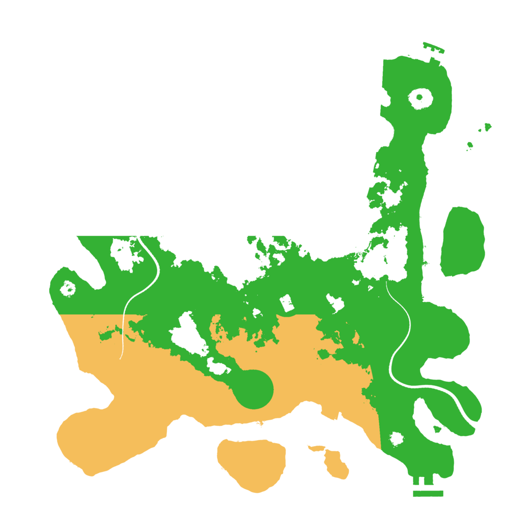 Biome Rust Map: Procedural Map, Size: 3500, Seed: 287346740