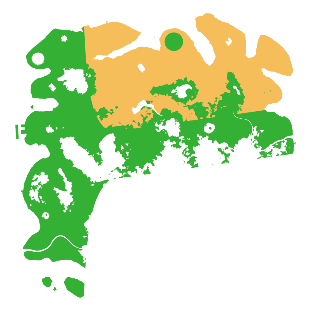 Biome Rust Map: Procedural Map, Size: 4500, Seed: 436456