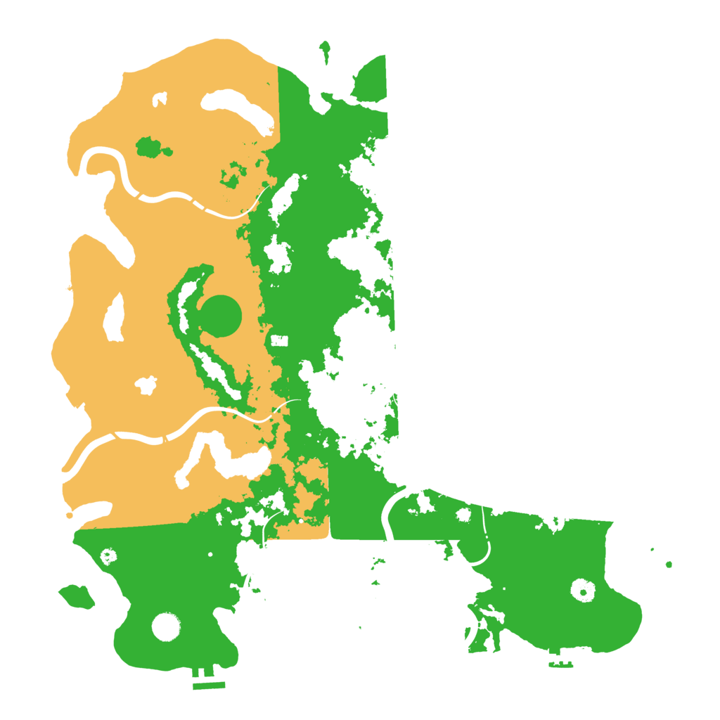 Biome Rust Map: Procedural Map, Size: 4500, Seed: 521711155