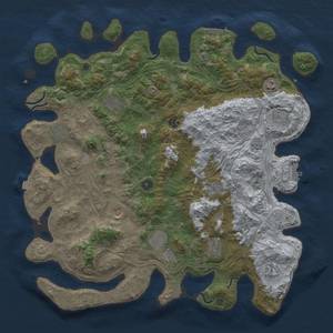 Thumbnail Rust Map: Procedural Map, Size: 4550, Seed: 1265771757, 19 Monuments