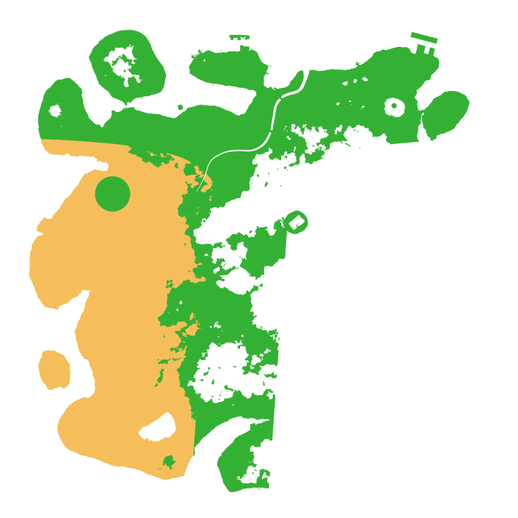 Biome Rust Map: Procedural Map, Size: 3900, Seed: 26956619