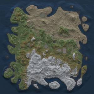 Thumbnail Rust Map: Procedural Map, Size: 4800, Seed: 8634201, 19 Monuments