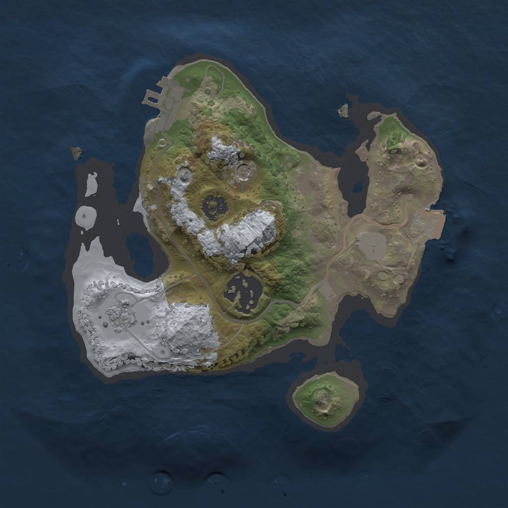 Rust Map: Procedural Map, Size: 2000, Seed: 22002000, 7 Monuments