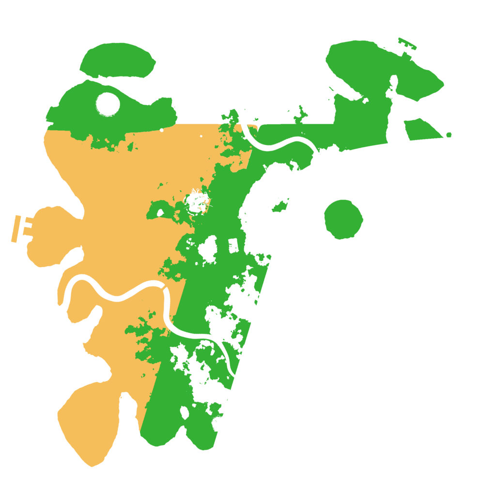 Biome Rust Map: Procedural Map, Size: 3700, Seed: 25701267