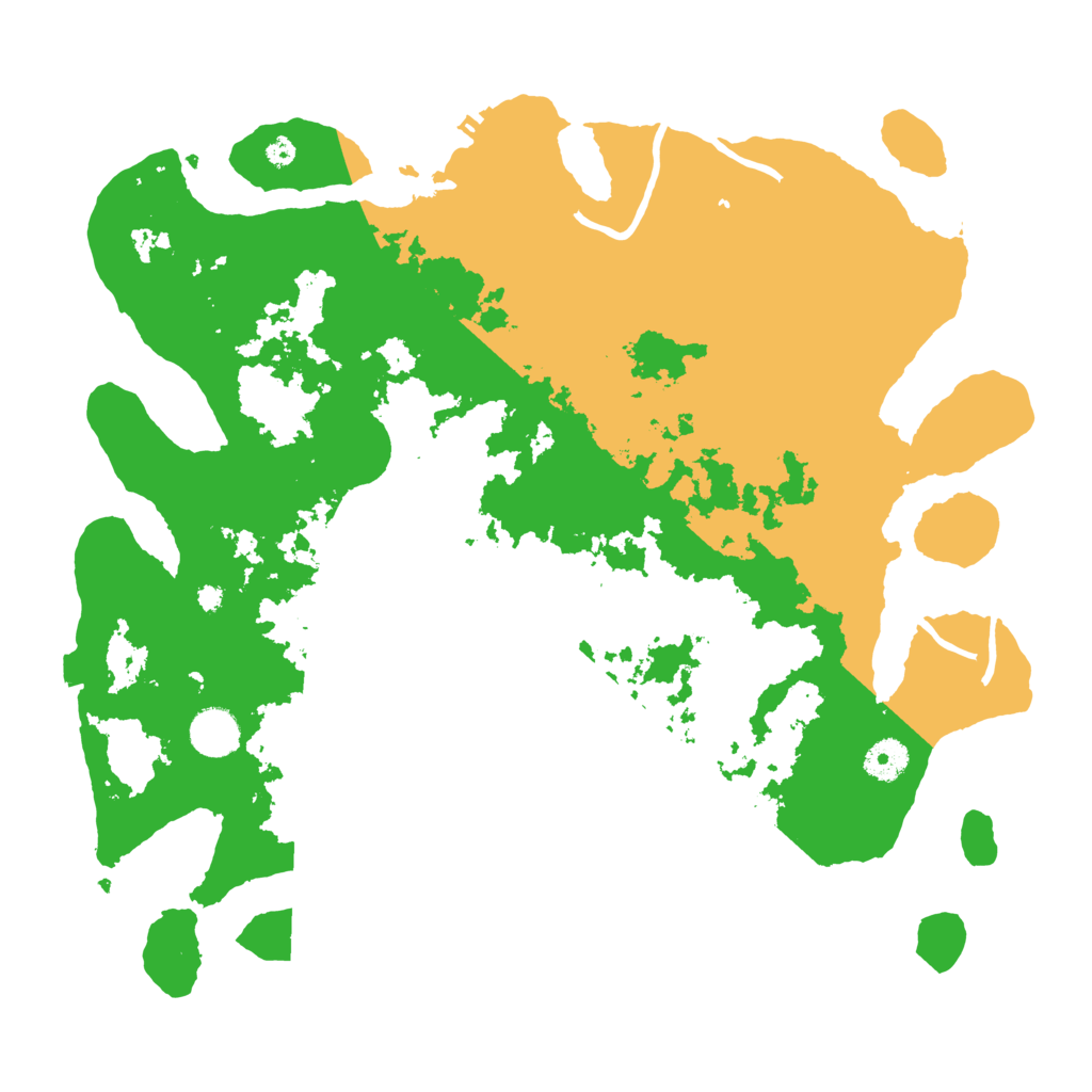 Biome Rust Map: Procedural Map, Size: 3900, Seed: 76116346