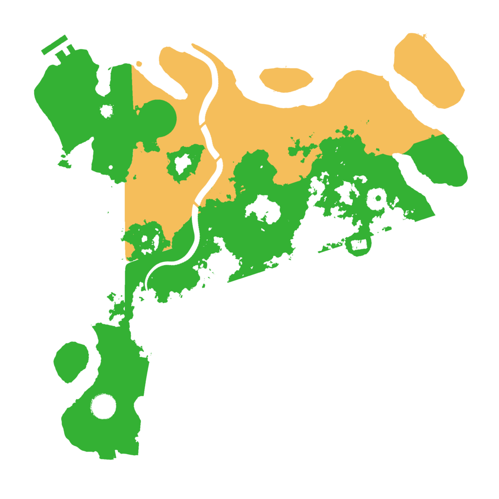 Biome Rust Map: Procedural Map, Size: 3500, Seed: 349656032