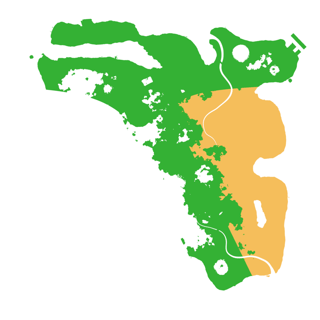 Biome Rust Map: Procedural Map, Size: 3400, Seed: 78405269
