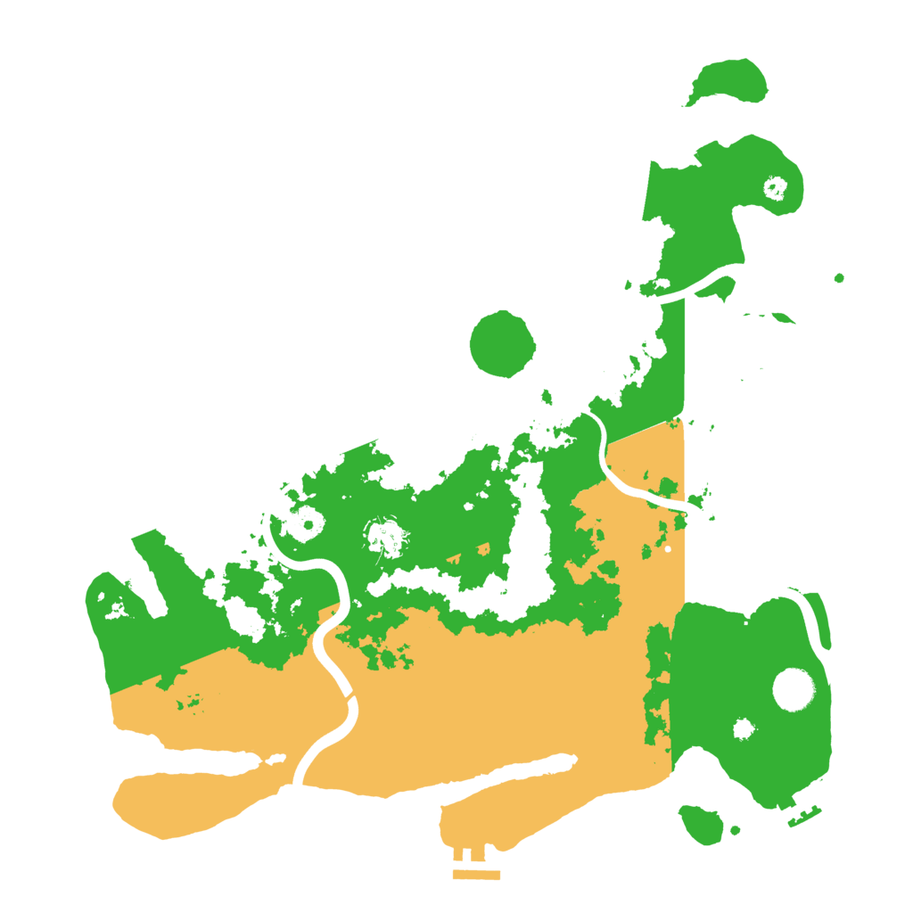 Biome Rust Map: Procedural Map, Size: 3900, Seed: 11734615