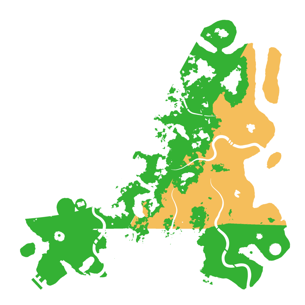 Biome Rust Map: Procedural Map, Size: 4500, Seed: 1248980