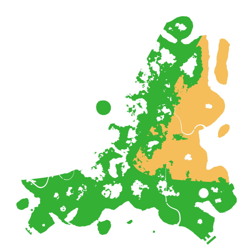 Biome Rust Map: Procedural Map, Size: 4500, Seed: 1248980