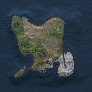 Thumbnail Rust Map: Procedural Map, Size: 1800, Seed: 2145623325, 5 Monuments