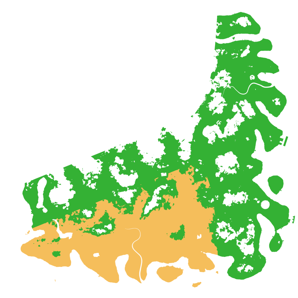 Biome Rust Map: Procedural Map, Size: 6000, Seed: 32560