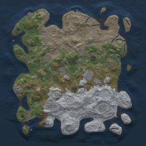 Thumbnail Rust Map: Procedural Map, Size: 4000, Seed: 498788002, 19 Monuments