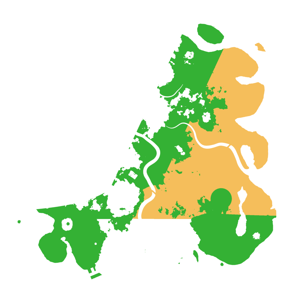 Biome Rust Map: Procedural Map, Size: 3650, Seed: 4203720