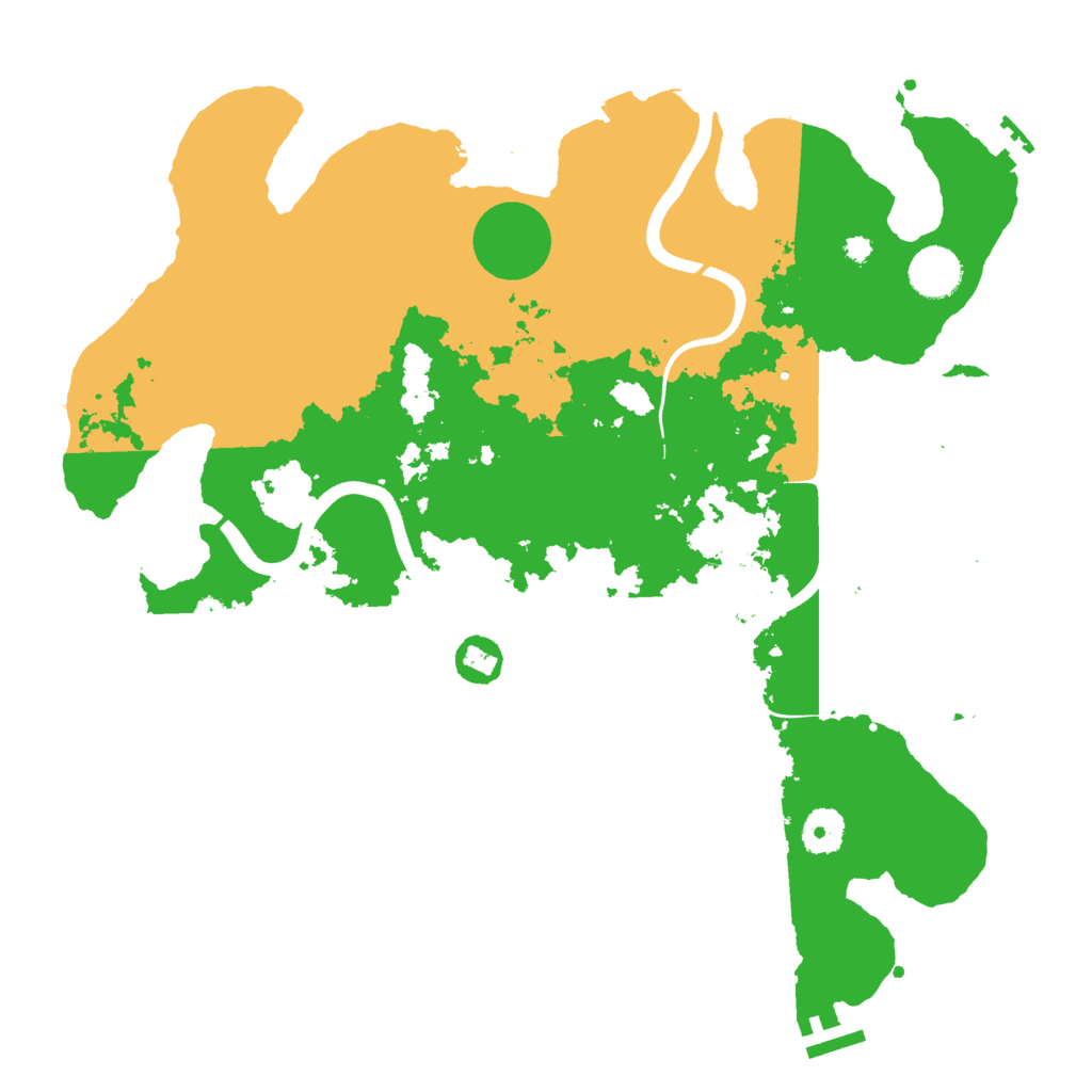 Biome Rust Map: Procedural Map, Size: 3700, Seed: 1150054469