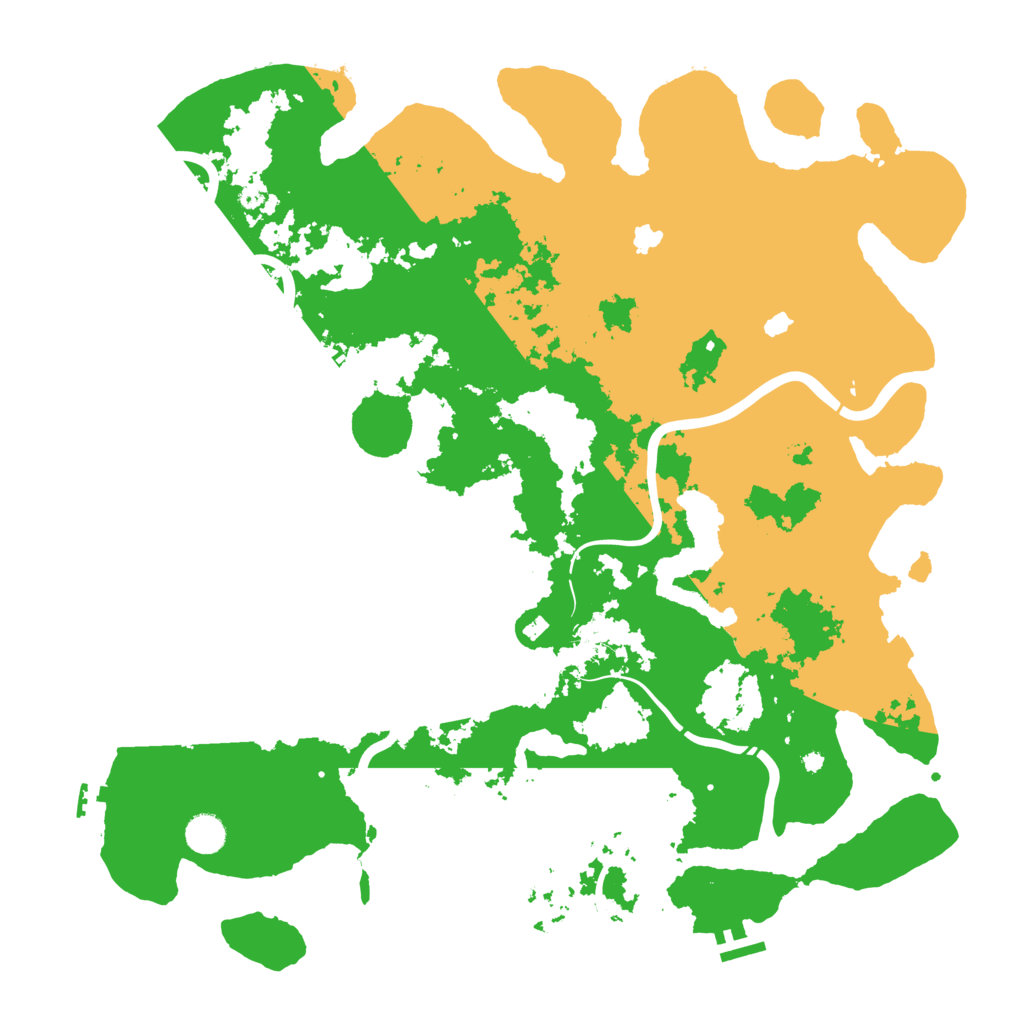 Biome Rust Map: Procedural Map, Size: 4500, Seed: 23453224
