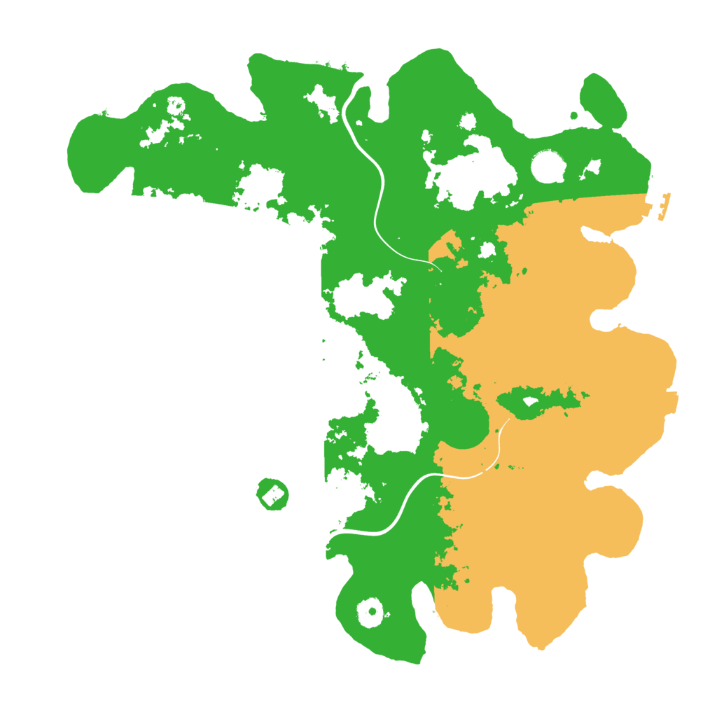 Biome Rust Map: Procedural Map, Size: 3800, Seed: 19671999