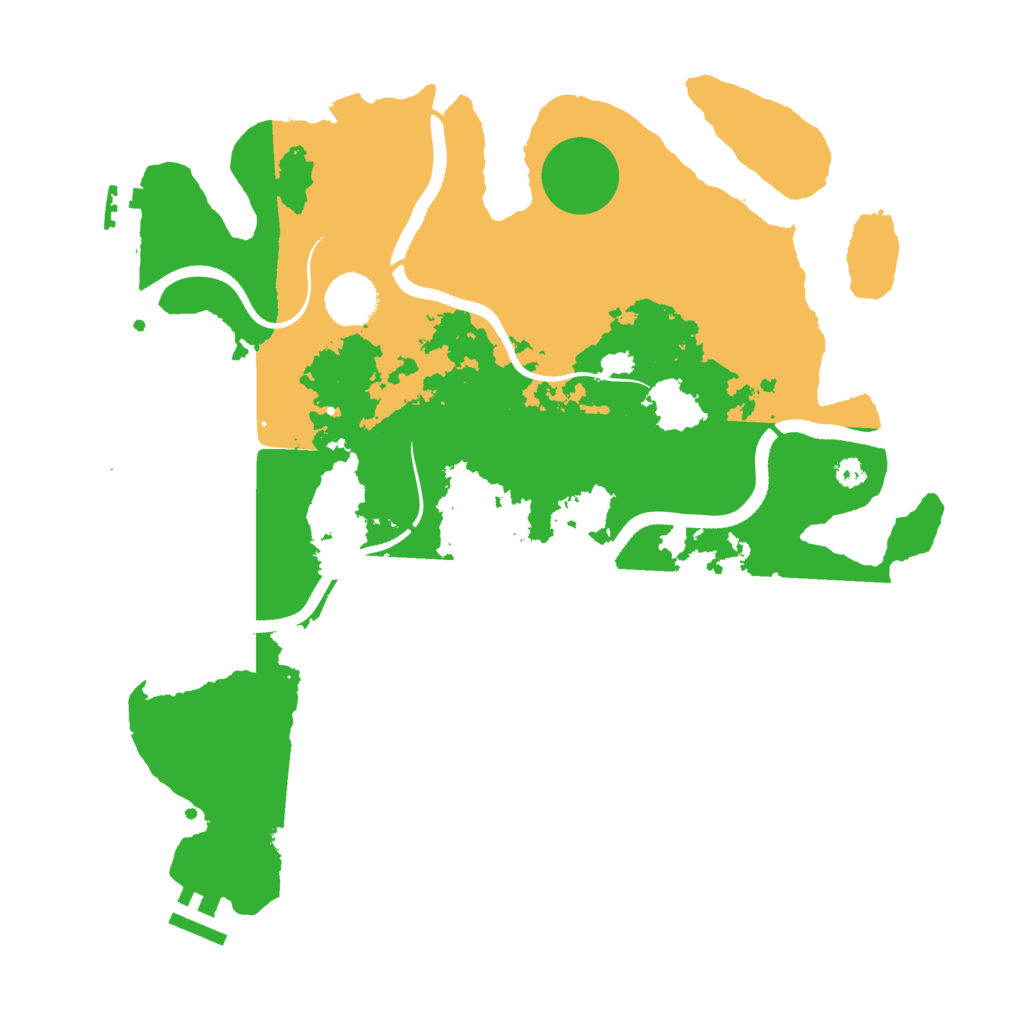 Biome Rust Map: Procedural Map, Size: 3500, Seed: 1603112410