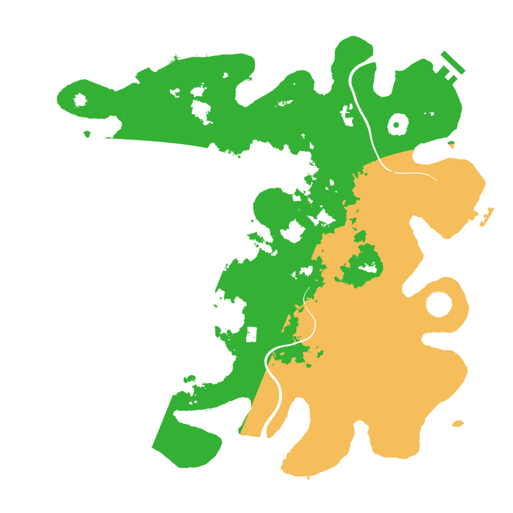 Biome Rust Map: Procedural Map, Size: 3550, Seed: 49972905