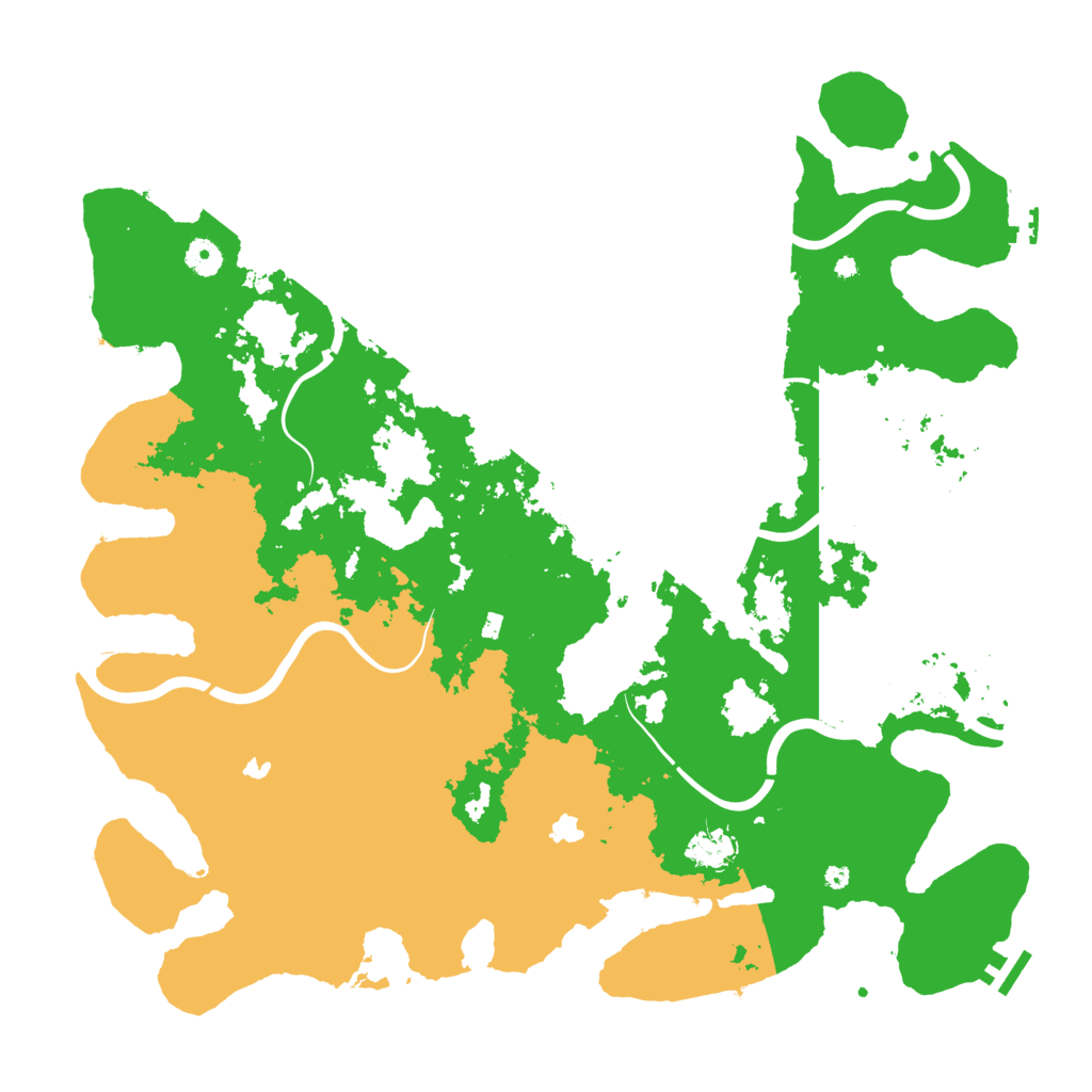 Biome Rust Map: Procedural Map, Size: 4500, Seed: 36272086