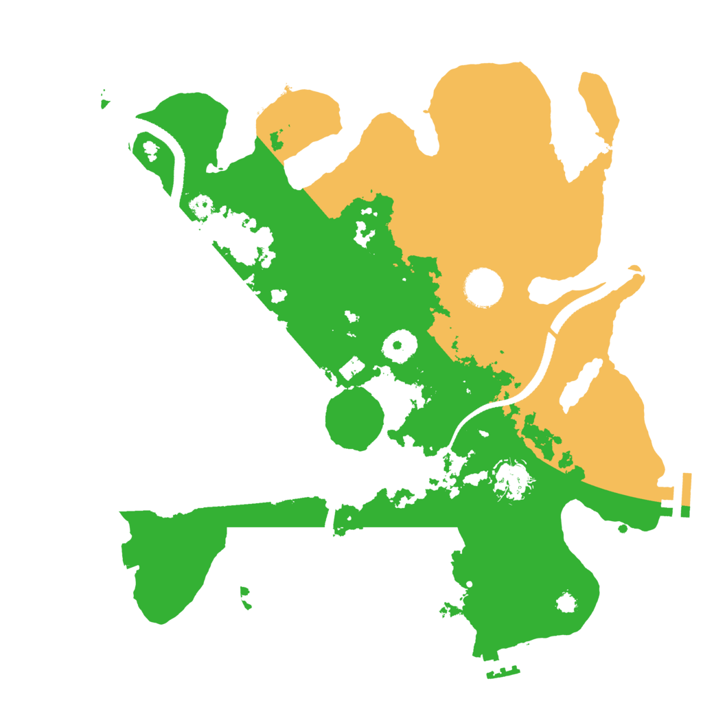 Biome Rust Map: Procedural Map, Size: 3200, Seed: 224653