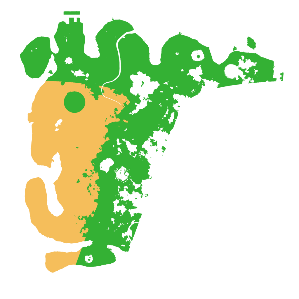 Biome Rust Map: Procedural Map, Size: 3700, Seed: 30043599