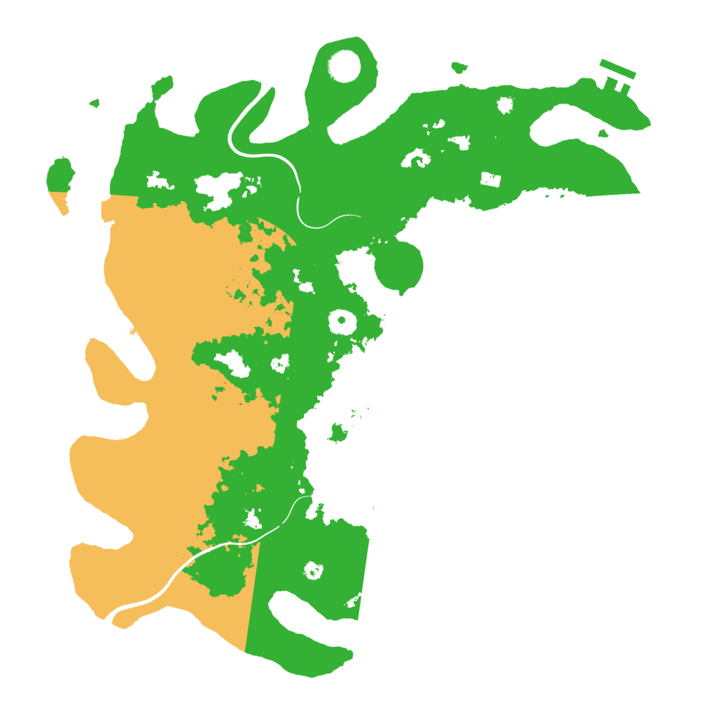 Biome Rust Map: Procedural Map, Size: 3900, Seed: 5414625