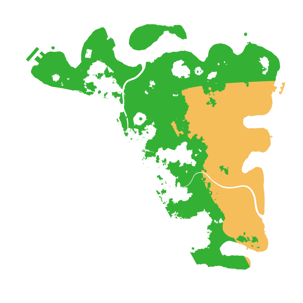 Biome Rust Map: Procedural Map, Size: 3700, Seed: 85778133