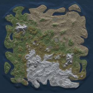 Thumbnail Rust Map: Procedural Map, Size: 5478, Seed: 1926050420, 19 Monuments