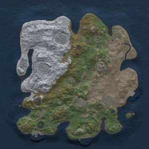 Thumbnail Rust Map: Procedural Map, Size: 3300, Seed: 2116333864, 16 Monuments