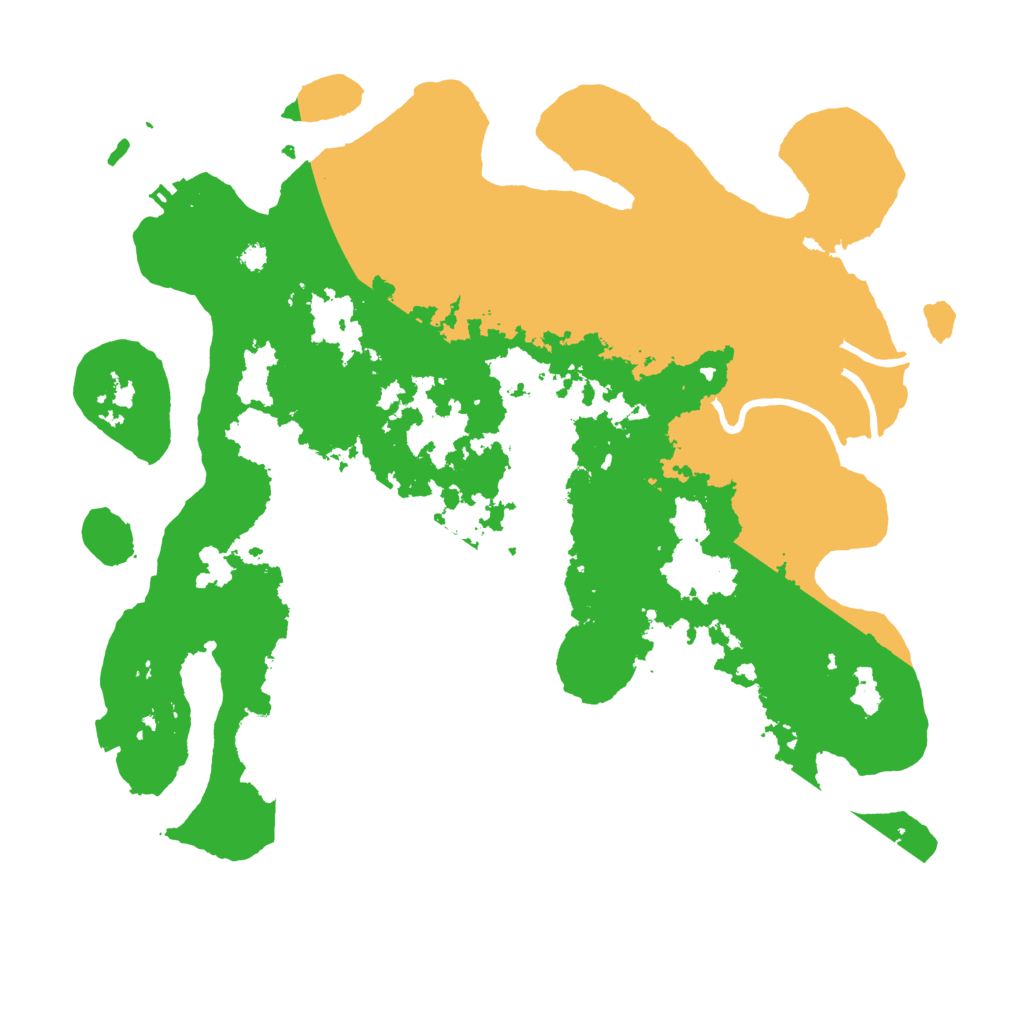 Biome Rust Map: Procedural Map, Size: 3600, Seed: 555555