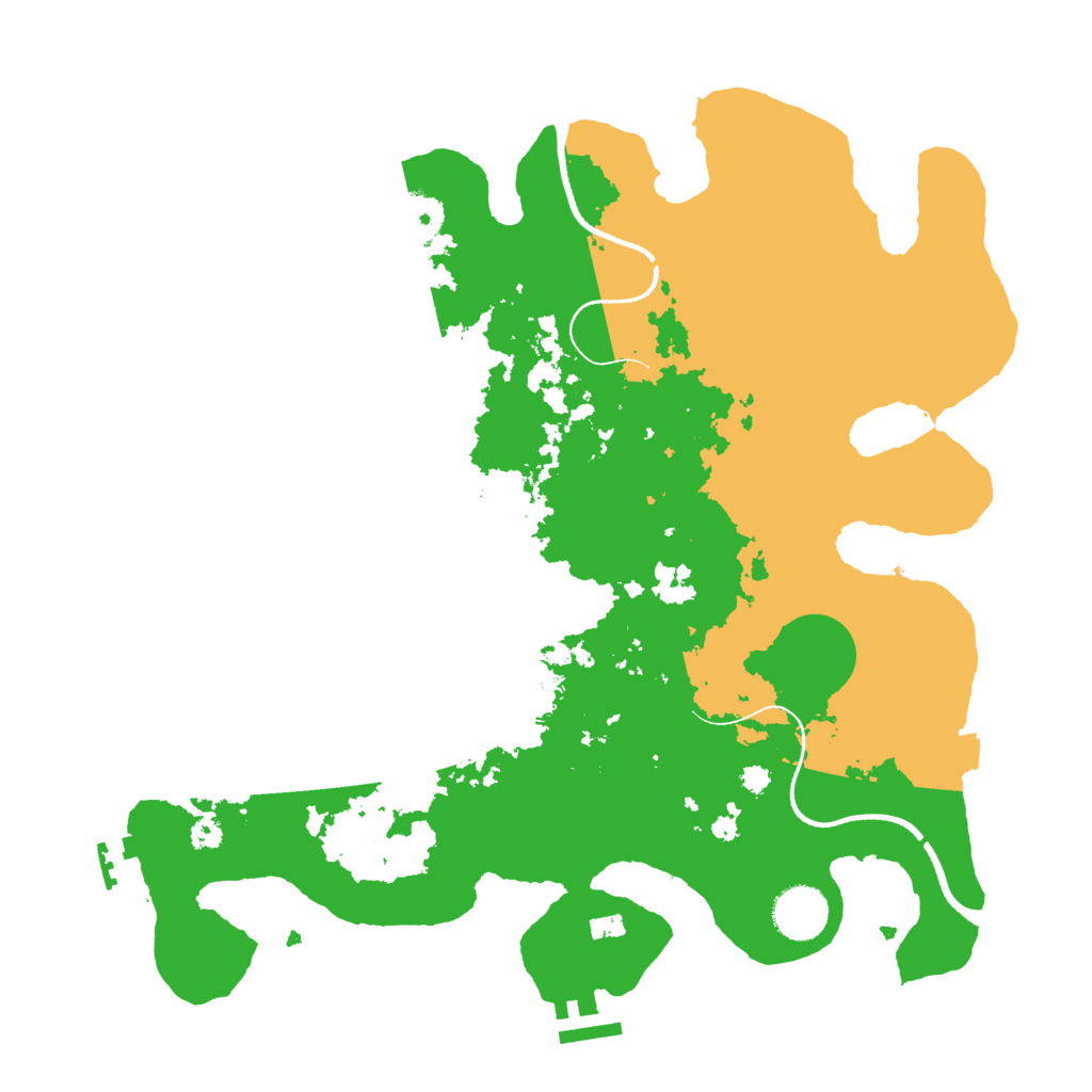 Biome Rust Map: Procedural Map, Size: 3500, Seed: 1290653301