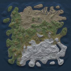 Thumbnail Rust Map: Procedural Map, Size: 4500, Seed: 861318752, 19 Monuments