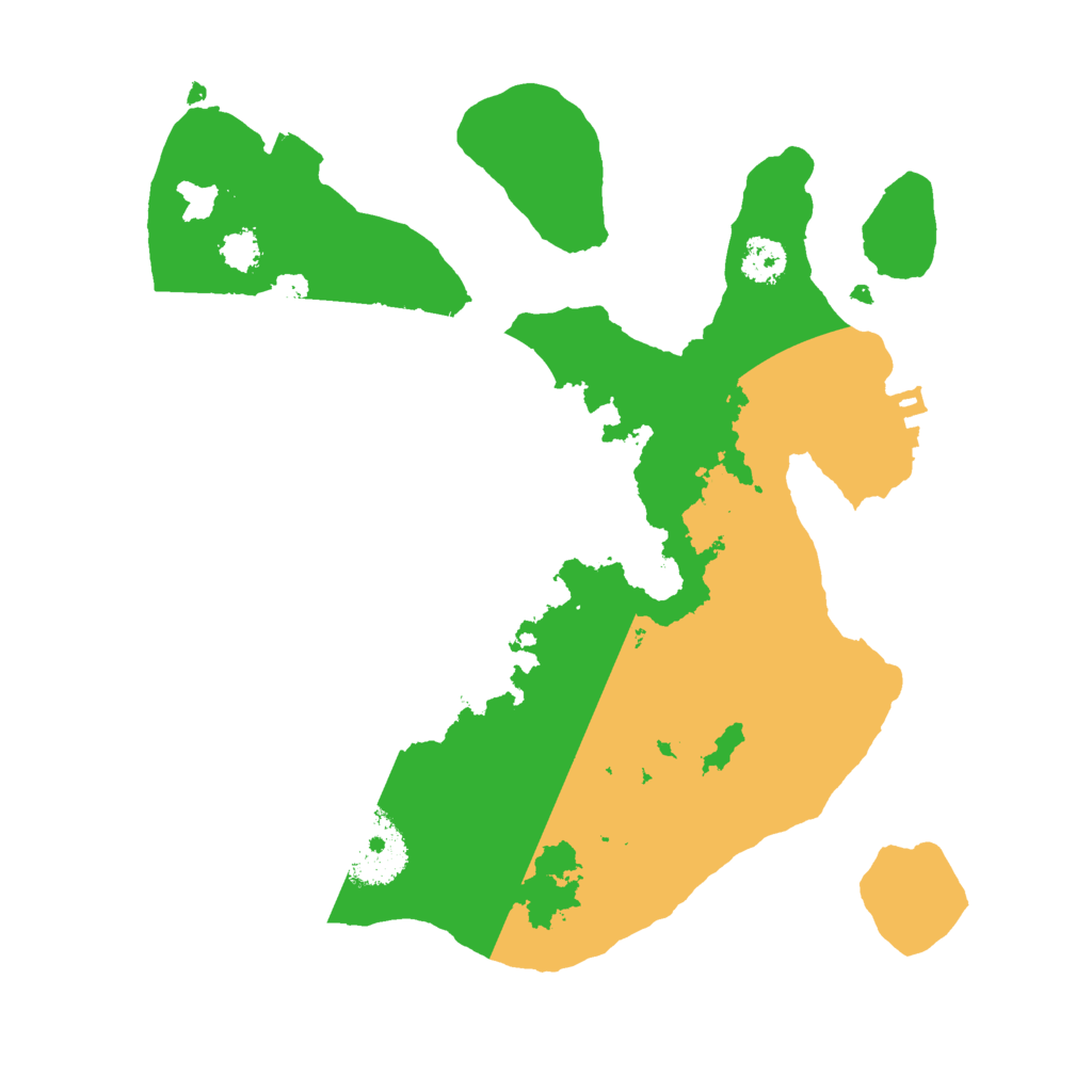 Biome Rust Map: Procedural Map, Size: 2500, Seed: 306144732