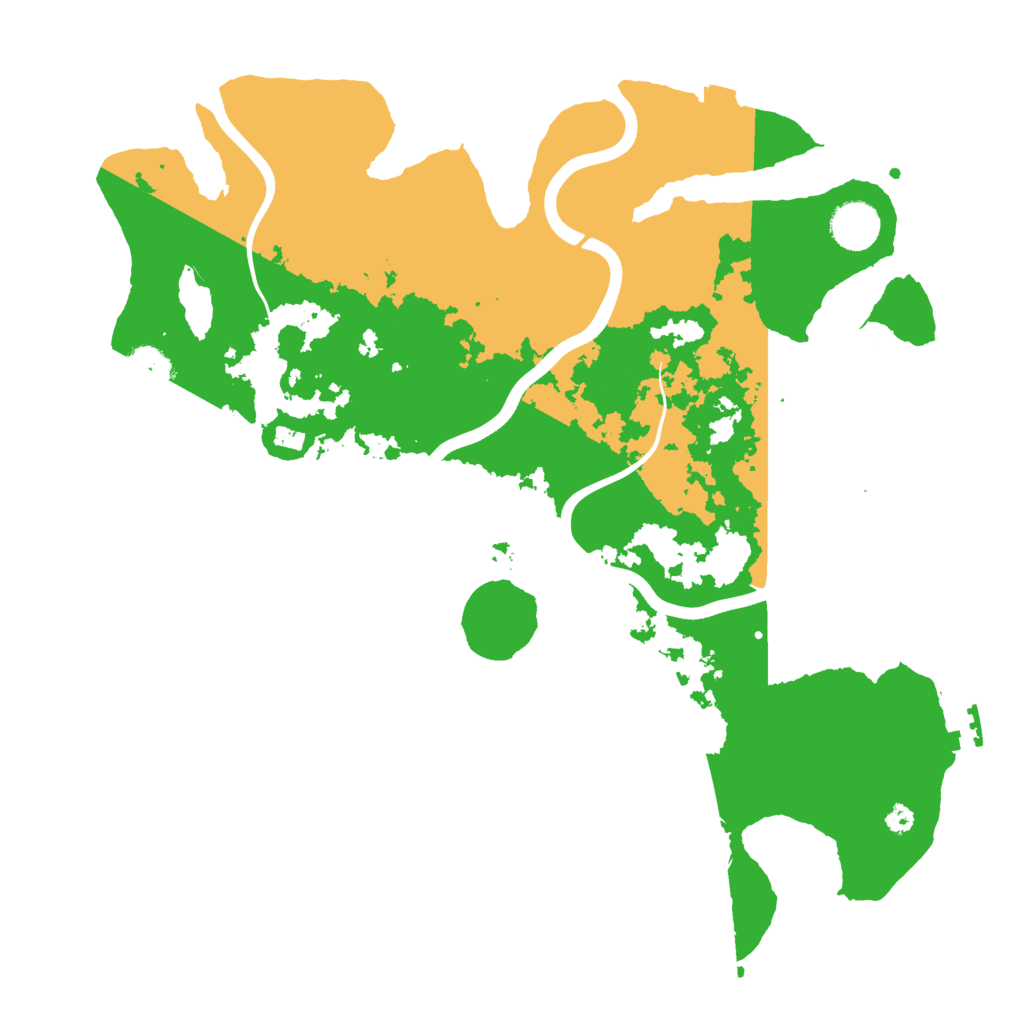 Biome Rust Map: Procedural Map, Size: 3700, Seed: 1196848558