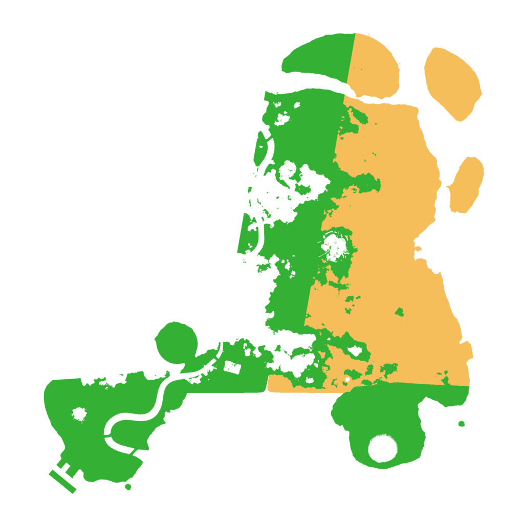 Biome Rust Map: Procedural Map, Size: 3400, Seed: 51658890