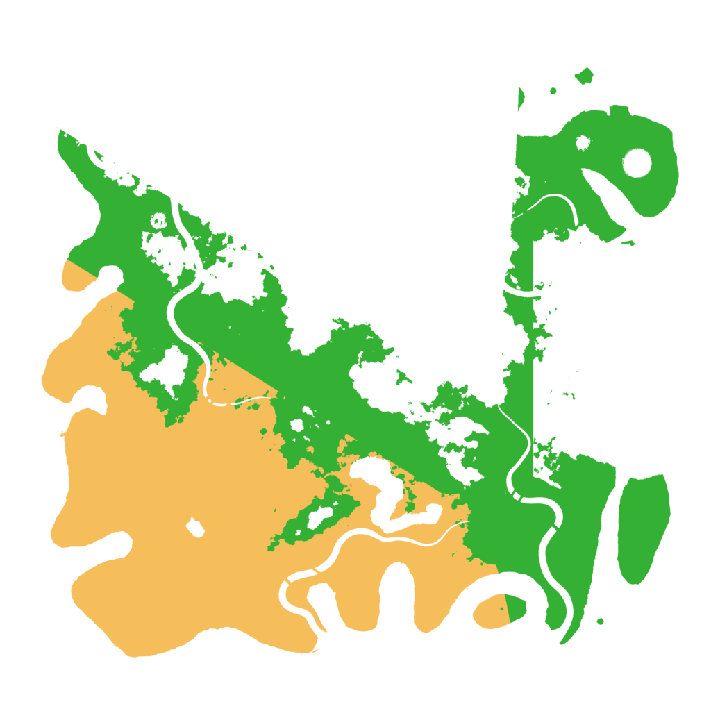 Biome Rust Map: Procedural Map, Size: 4400, Seed: 44883382