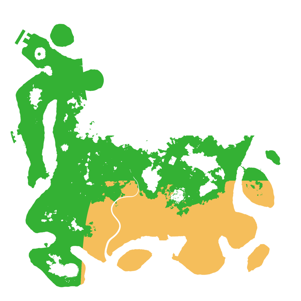 Biome Rust Map: Procedural Map, Size: 3800, Seed: 256485690