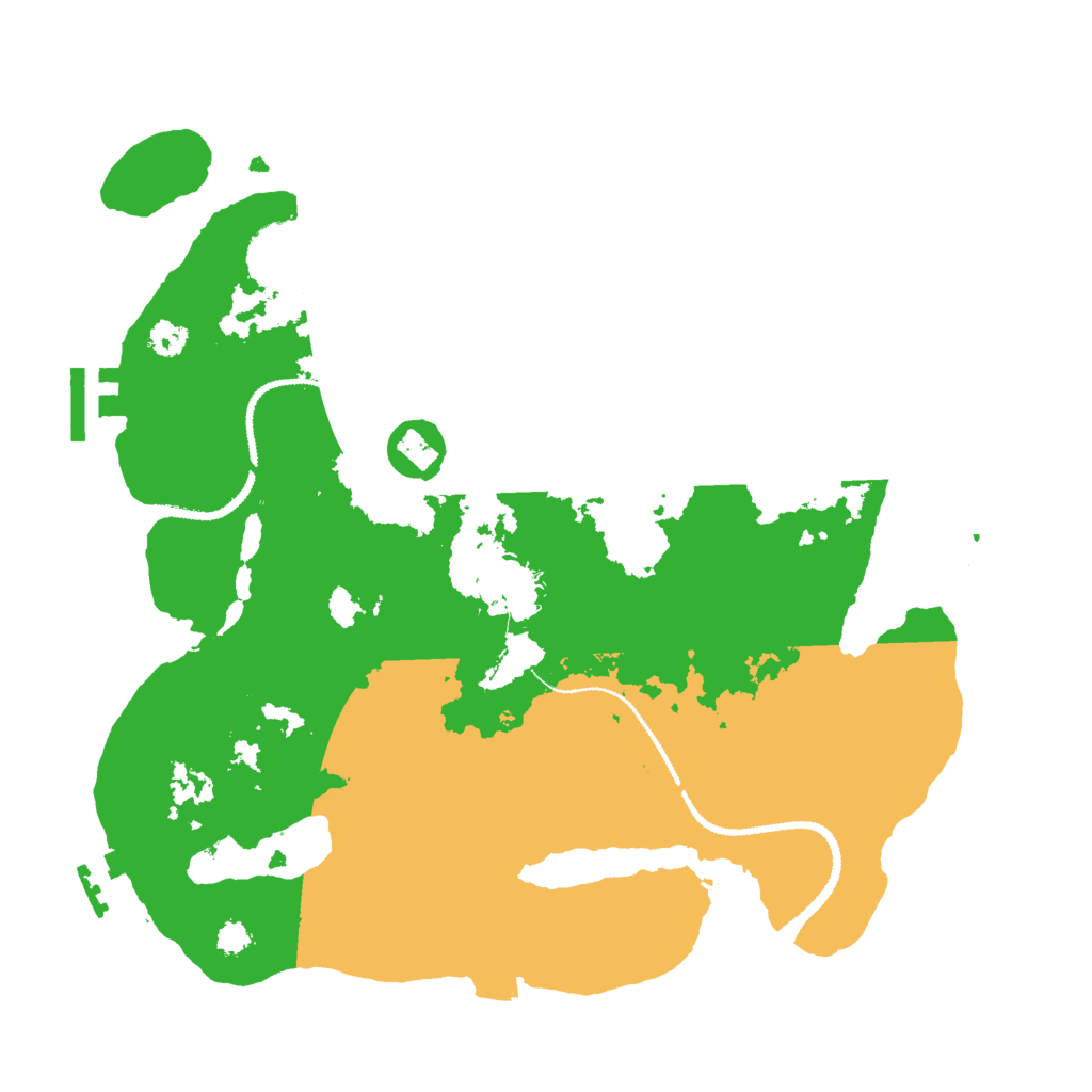 Biome Rust Map: Procedural Map, Size: 3000, Seed: 1253741892