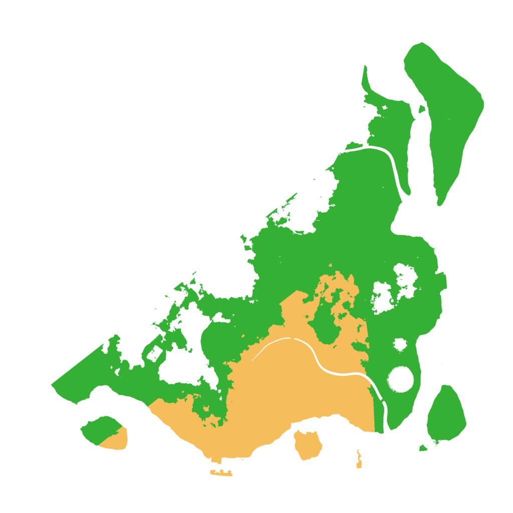 Biome Rust Map: Procedural Map, Size: 3500, Seed: 763320490