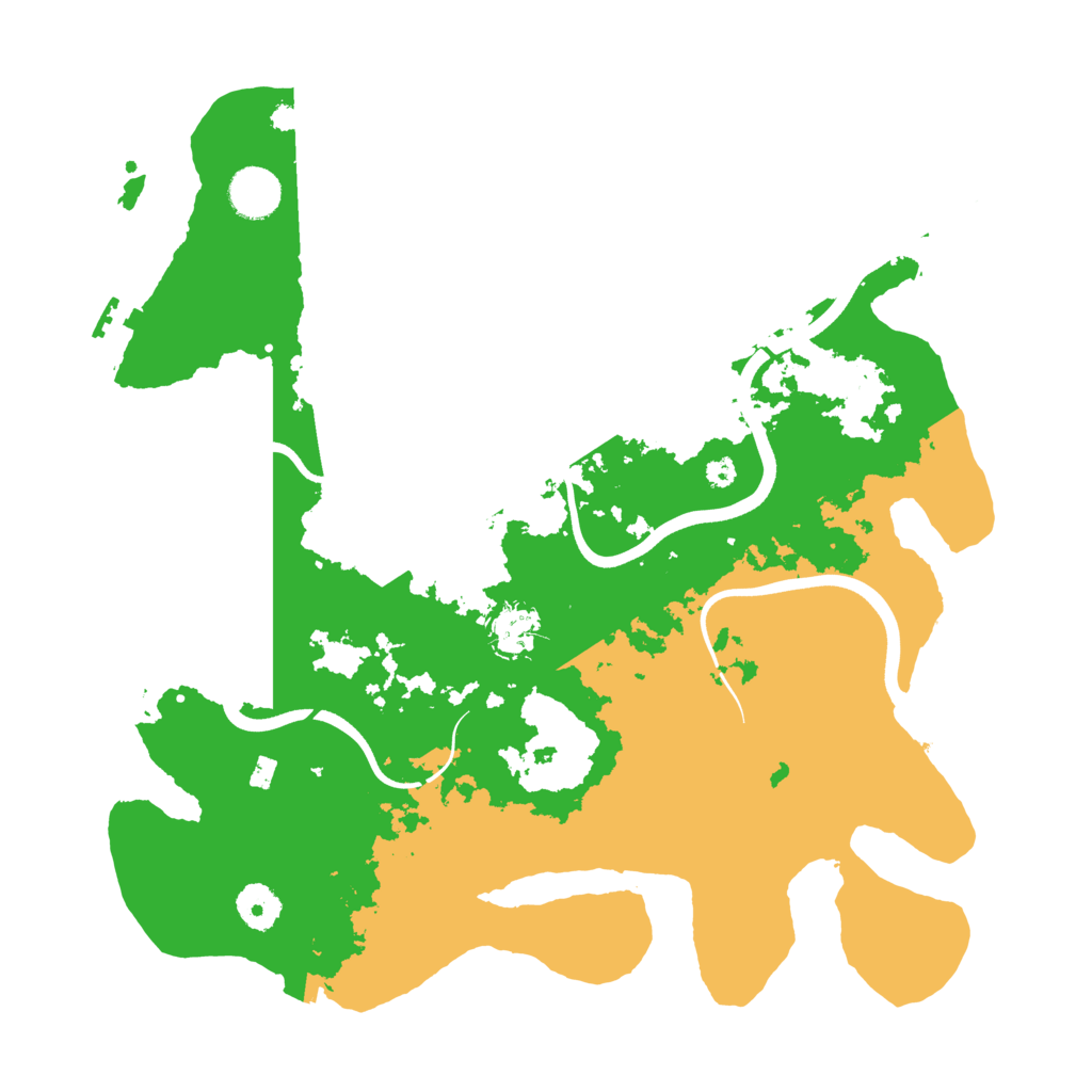 Biome Rust Map: Procedural Map, Size: 3700, Seed: 3212195