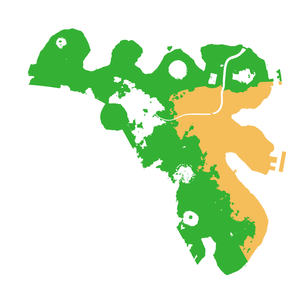 Biome Rust Map: Procedural Map, Size: 3000, Seed: 622496606
