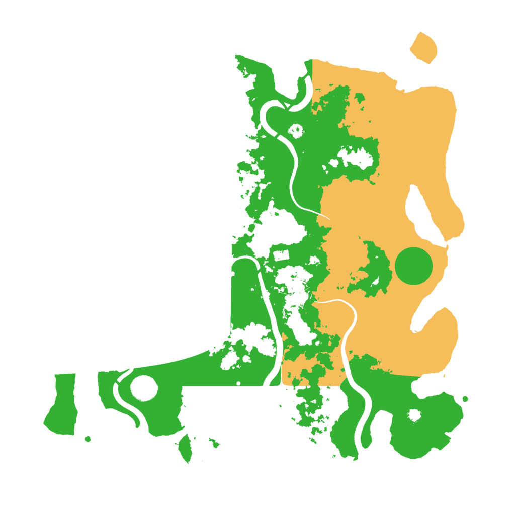 Biome Rust Map: Procedural Map, Size: 3600, Seed: 73082494