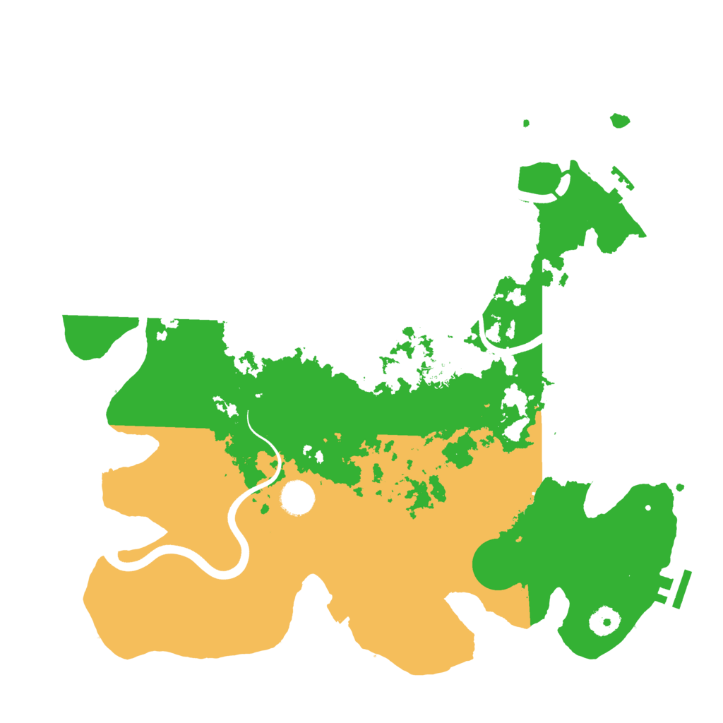 Biome Rust Map: Procedural Map, Size: 3700, Seed: 59711261